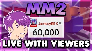 🔴 STREAMING TIL I HIT 65K  Roblox MM2 Halloween Update With Viewers [upl. by Sass]