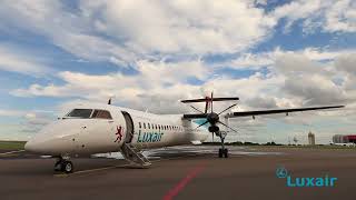 New Luxair Q400  LXLQJ [upl. by Woodruff]