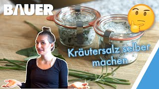 🌿 KRÄUTERSALZ SELBER MACHEN 🌿  In 5 Minuten aus frischen Kräutern dein eigenes Gewürz herstellen [upl. by Aleira]