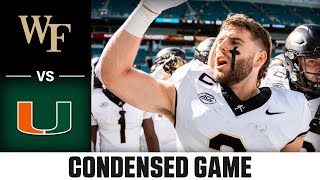 Wake Forest vs Miami Condensed Game  2024 ACC Football [upl. by Attennot186]