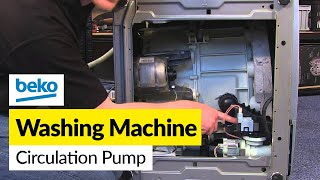 How to Replace the Circulation Pump on a Beko Washing Machine [upl. by Idmann]