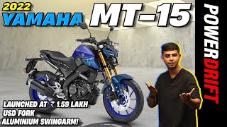 Yamaha MT15 v20  USD Fork Finally  First Look  PowerDrift [upl. by Akiehsal]