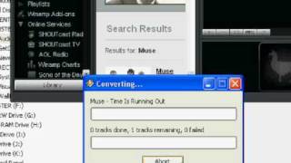 How to Convert Transcode Audio File Formats with Winamp 5xflv [upl. by Queridas]