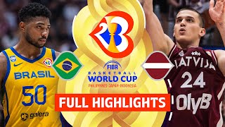 Brazil 🇧🇷 vs Latvia 🇱🇻  Full Game Highlights  FIBA Basketball World Cup 2023 [upl. by Torie]