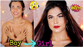 I Transformed a BOY into a GIRL Ft Montii Roy TikTok Star  Nilanjana Dhar [upl. by Amalea]