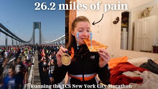 RUNNING THE NEW YORK MARATHON FOR THE FIRST TIME super emotional [upl. by Nnyliak]