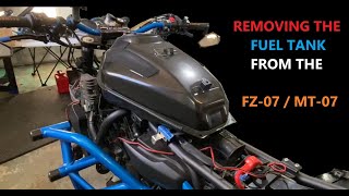 Removing the FZ07 and MT07 fuel tank [upl. by Blossom]