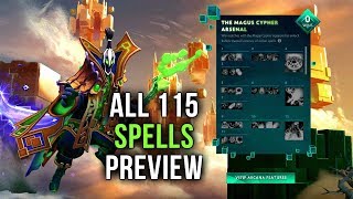 Rubick Arcana  Magus Cypher  ALL 115 Spells Custom Effects  Full Preview Dota 2 [upl. by Strander940]