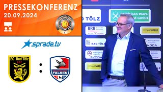 20092024  Pressekonferenz  Tölzer Löwen vs Heilbronner Falken [upl. by Yllah518]