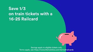 Digital 1625 Railcard from Trainline [upl. by Eivets]