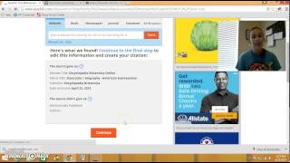 Bibliography How to use EasyBib [upl. by Ailalue477]