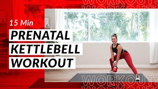 15 Min Prenatal Kettlebell with Alexa [upl. by Latsyrhk]