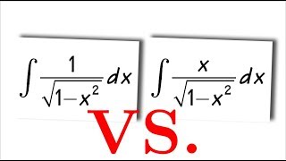 Q6 integral of 1sqrt1x2 vs integral of xsqrt1x2 [upl. by Yesnek]