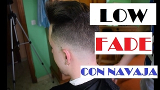 TUTORIAL LOW FADE CON NAVAJA [upl. by Aeki]