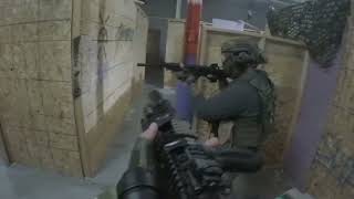 CQB shooting at Ultimate Airsoft Toronto  Tokyo Marui MWS MK18 GBBR Footage [upl. by Tumer]