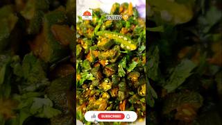 Bhindi Ki Chatpati Chutney 👌  Okra Masala Fry Recipe shorts veg [upl. by Glynias]