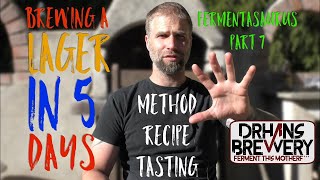 Brewing a lager in 5 days Method recipe and tasting [upl. by Hassin]