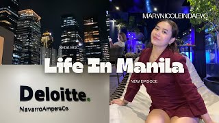 VLOG🎀 Life In Manila PH  Internship in Deloitte Seda BGC Cierto Parqal Shopping [upl. by Vanhomrigh]