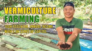 AMAZING VERMICULTURE FARMING  28K NA PUHUNAN PWEDENG KUMITA UP TO 100K USING MIGRATION TECHNIQUE [upl. by Judy]