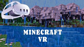 MINECRAFT  Exploring our Minecraft world in VR  MINECRAFT VR  Part 2 [upl. by Nylacaj]