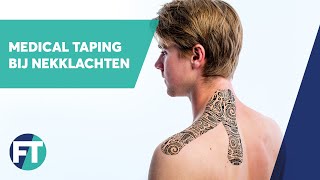 Tapen bij nekklachten en spanningshoofdpijn  Medical Taping  FysioTape [upl. by Wolsniw60]