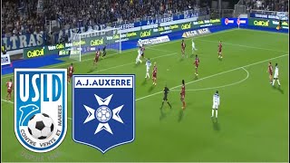 USL DUNKERQUE VS AJ AUXERRE PES 2021 GAMEPLAY [upl. by Llenod801]