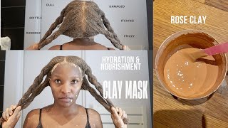 Best Clay for Dry Dull BRITTLE DAMAGED natural 4B4C Hair [upl. by Ebag]