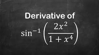 How to find derivative of arcsin2x  21  x  4 [upl. by Derdlim]