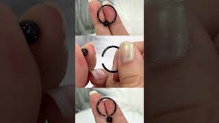 How to open a captive bead ring [upl. by Ilyse355]