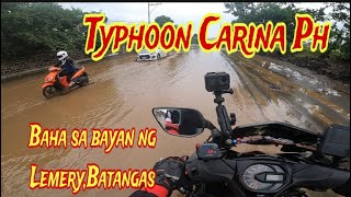 BAHANG BAHA  Typhoon Carina Ph  Lemery Batangas [upl. by Akimehs]