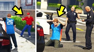 GTA 5  What Happens if You Call the Police on Jimmy [upl. by Adlen]