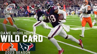 Cleveland Browns vs Houston Texans Game Highlights  NFL 2023 Super Wild Card Weekend [upl. by Isyad]