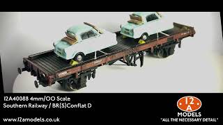 12A Models 4mm OO Conflat D Wagon Kit [upl. by Einahc916]