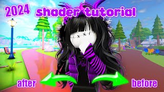 How to get SHADERS in roblox  My shader settings WORKING 2024 ʚɞ [upl. by Shelton244]