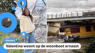 Brug dreigt in te storten na botsing met woonboot [upl. by Anuqahs]