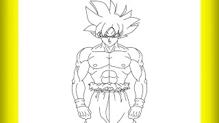 How to draw ultra Instinct Goku [upl. by Merill]