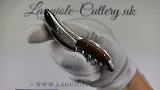 Laguiole Sommelier Corkscrew  Chiseled Bolsters  Snakewood [upl. by Flodur843]