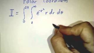 A Gaussian integral with polar coordinates [upl. by Laefar]