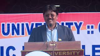 Anna University Vice Chancellor Prof R Velrajs Speech at 75th Republic Day Celebrations [upl. by Countess630]