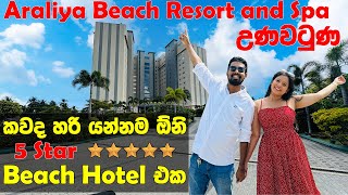 Araliya Beach Resort and Spa Unawatuna  ගාල්ලේ උණවටුණේ අරලිය එකට යමුද  Ultra Luxury 5 Star Hotel [upl. by Ahsirak]