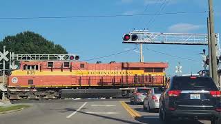 Northbound FEC 206 heads for Jacksonville FL on the FEC mainline [upl. by Asum]