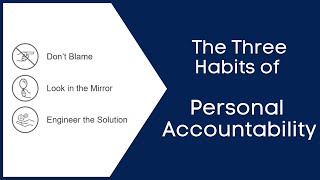 The Three Habits of Personal Accountability [upl. by Eidurt468]