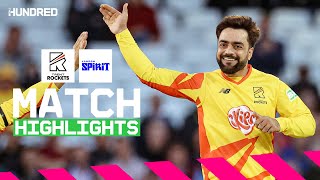 Rashid Khan MASTERCLASS 🤯  Trent Rockets vs London Spirit Highlights [upl. by Wilkison]