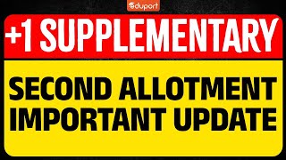 Plus One Supplementary second Allotment  Transfer  Latest Updates  Plus One Allotment 2024 [upl. by Amlet749]