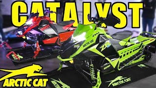 Arctic Cat Catalyst Overview  Race Sled footage  New Arctic Cat Chassis [upl. by Wieche]