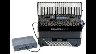 Scandalli Air MIDI Accordion Musictech Digibeat  Built in Sounds amp Rhythms Electronic Bass Sounds [upl. by Assehc325]