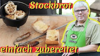 Stockbrot einfach zubereitet  Carsten Bothe [upl. by Attenohs]