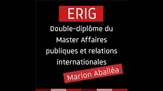 Doublediplôme de Master avec le Glendon College [upl. by Braswell412]