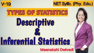 V 19 Difference between Inferential statistics and Descriptive statistics  Types of Statistics [upl. by Alberic]