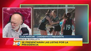 Se presentarán las listas por la presidencia de Cipolletti  Luca Mancini  Grito Sagrado [upl. by Acinomahs699]